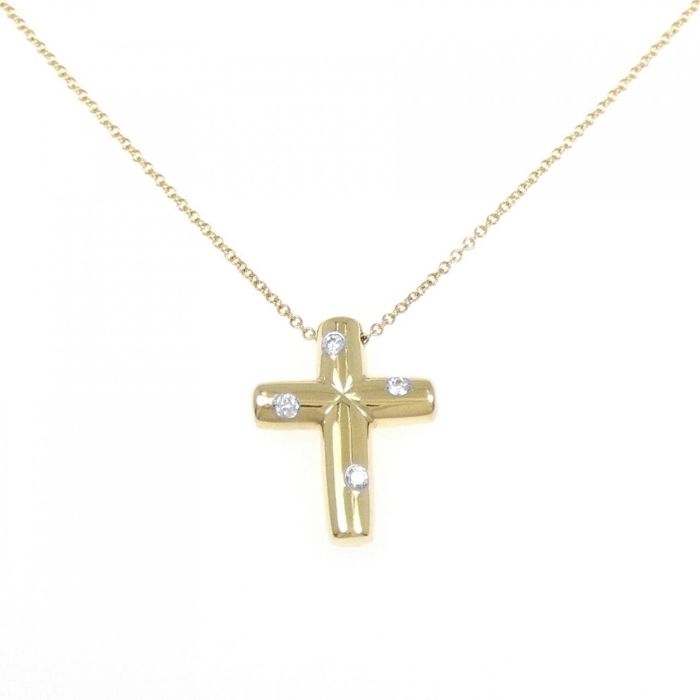 Authentic Tiffany & Co. Dots Cross Necklace  #260-007-377-9346