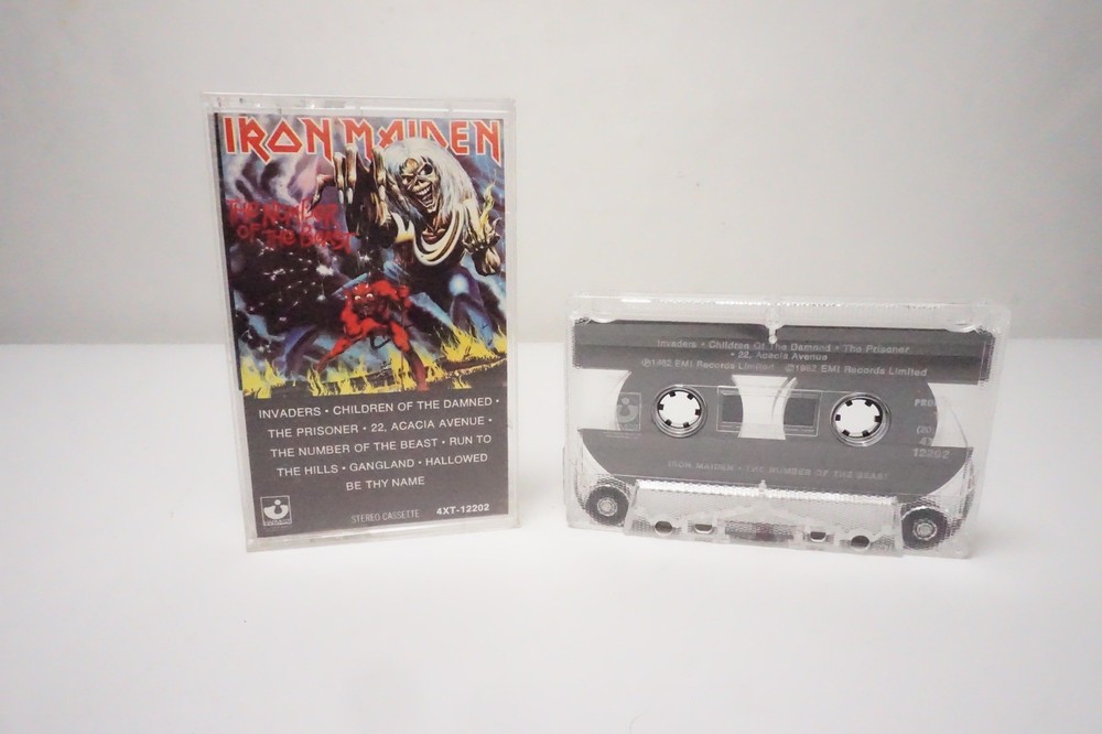 Iron Maiden The Number of the Beast Cassette Tape (1982, EMI Records)