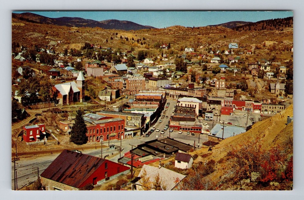 Central City CO-Colorado, Panorama Gold Mining Town, Antique Vintage Postcard