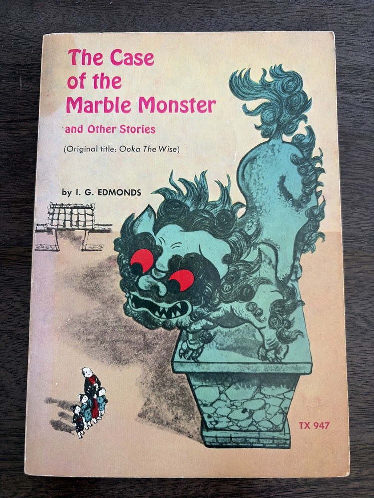 Vintage Scholastic The Case of the Marble Monster I.G. Edmonds 1973 PB Japan