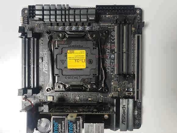 FOR ASROCK X299E-ITX/ac DDR4*4 LGA 2066 128GB Mini-ITX Motherboard Test OK
