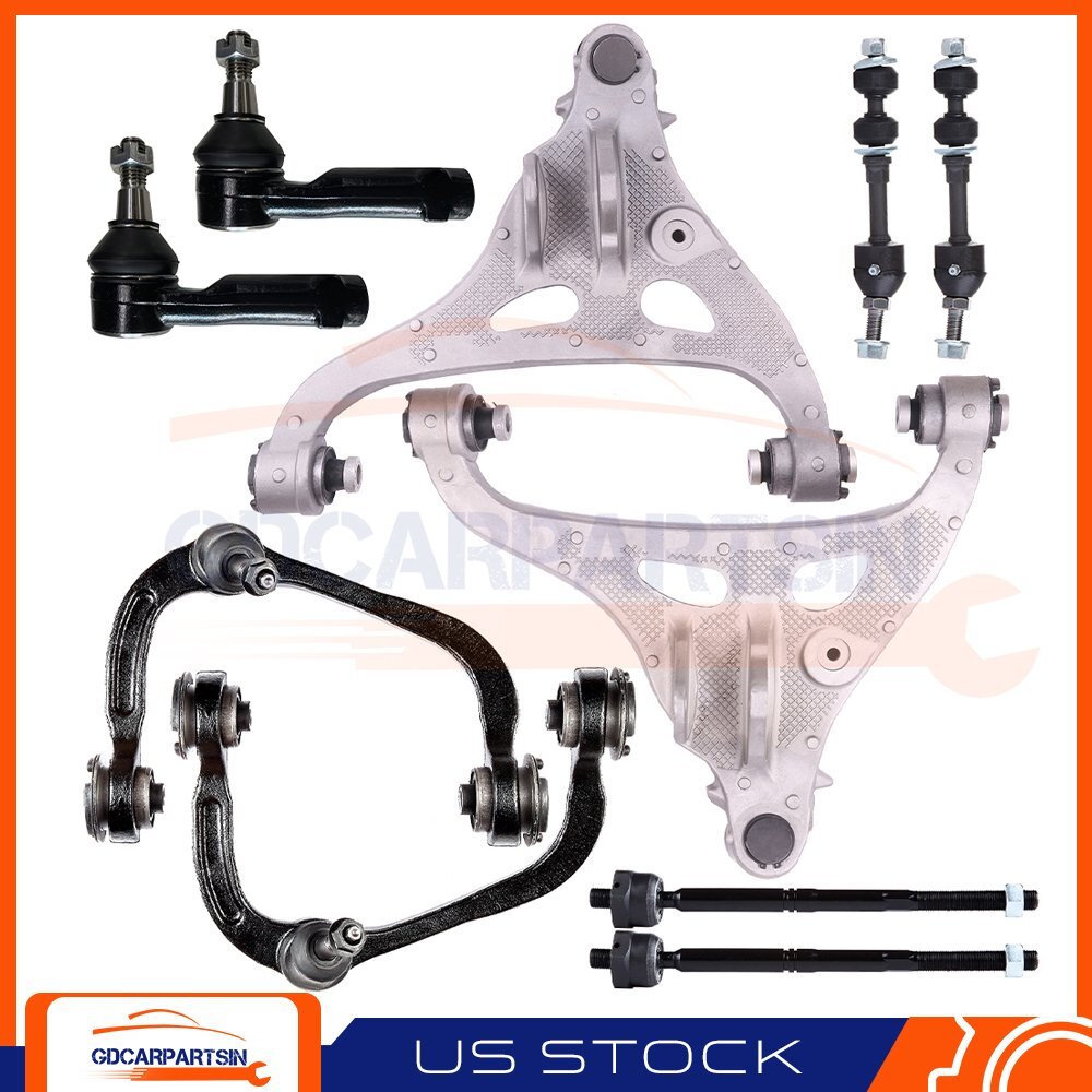 10x Suspension Control Arms & Tie Rod Kit for 06-08 Lincoln Mark LT