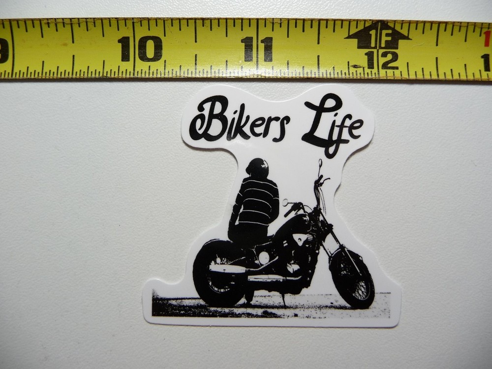 Biker Life Motorcycle Decal Sticker for Fans and Vets