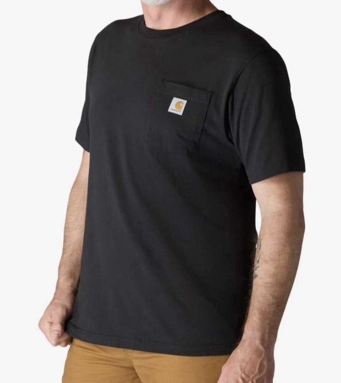 Carhartt Men's Black Loose Fit 2XL Short Sleeve Pocket Cotton T-Shirt