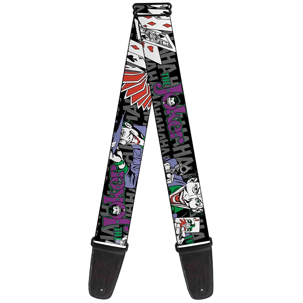 Guitar Strap - The Joker Pose/Cards/Hahahaha Black/Gray ACC NEWAnother great item from Rarewaves USA | Free delivery!