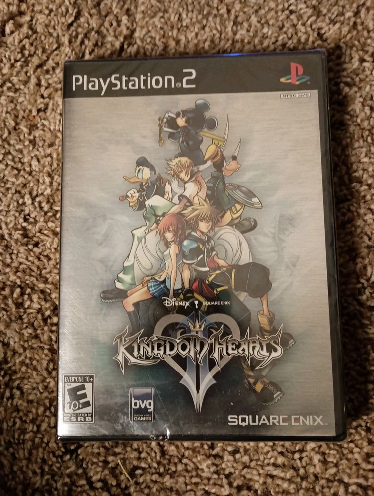Kingdom Hearts II (Black Label / Foil Cover / Factory Sealed) PlayStation 2 2006