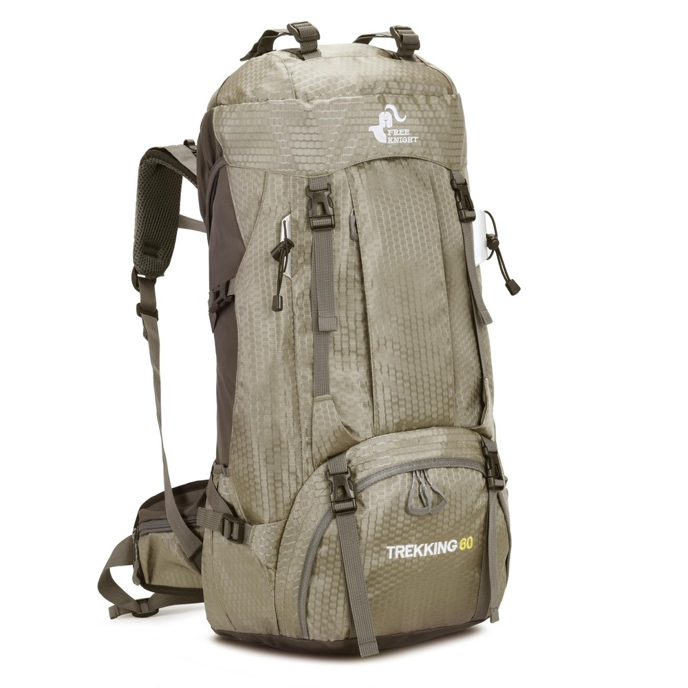 Bseash 60L Waterproof Hiking Camping Backpack with Rain Cover, Large Outdoor ...