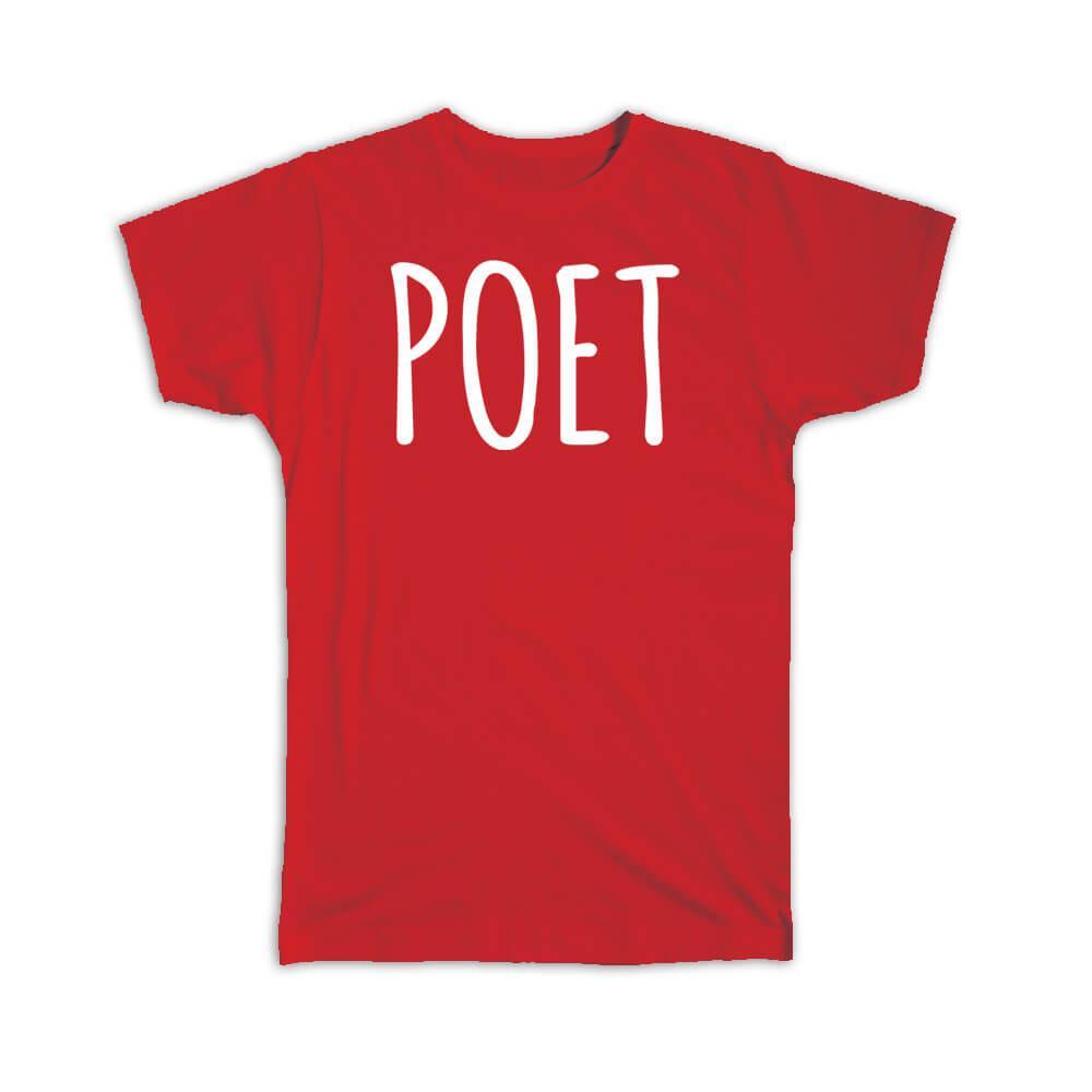 Poet Graphic Poetry Gift T-Shirt for Writers and Literature Lovers