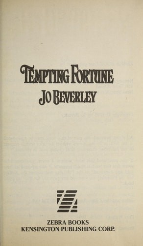 Tempting Fortune by Beverley, Jo, Good Book