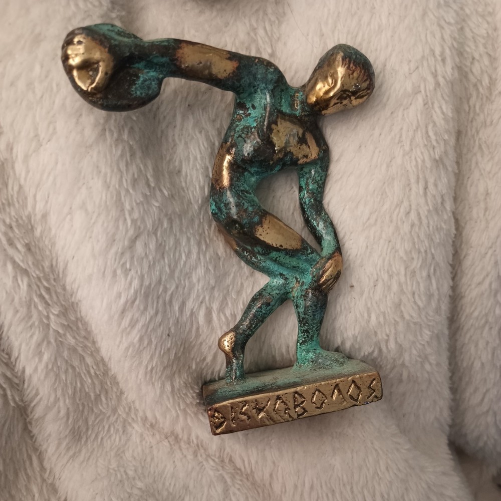 Bronze Discobolus Statue Greek Discus Thrower Myron Replica