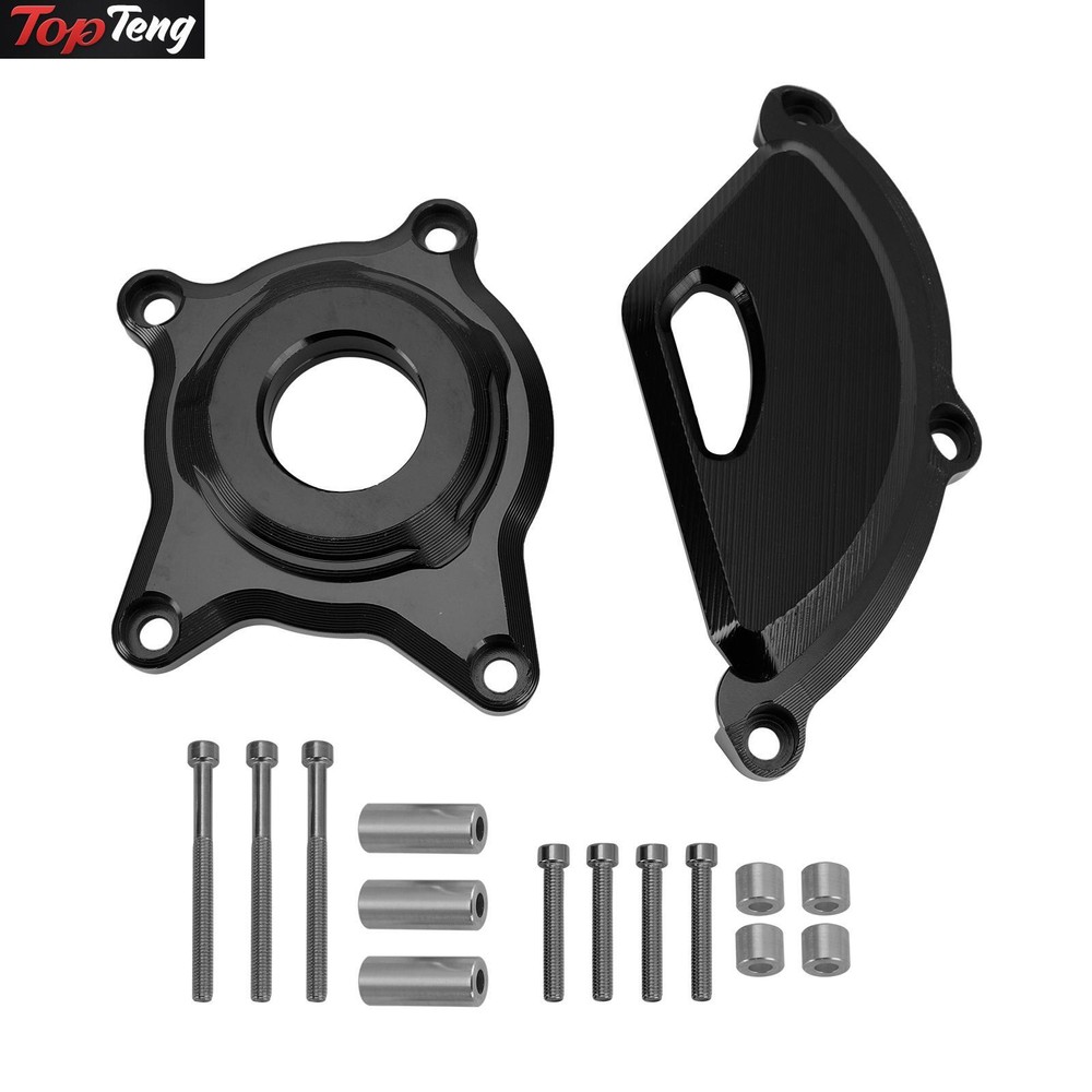 Engine Guards Slider Stator Engine Cover Black Fit Kawasaki Z900 Rs Cafe 17-23