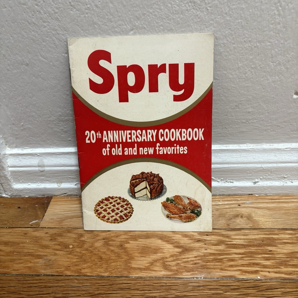 Spry 20th Anniversary Cookbook 1955 Spry Shortening, Lever Brothers, Illustrated
