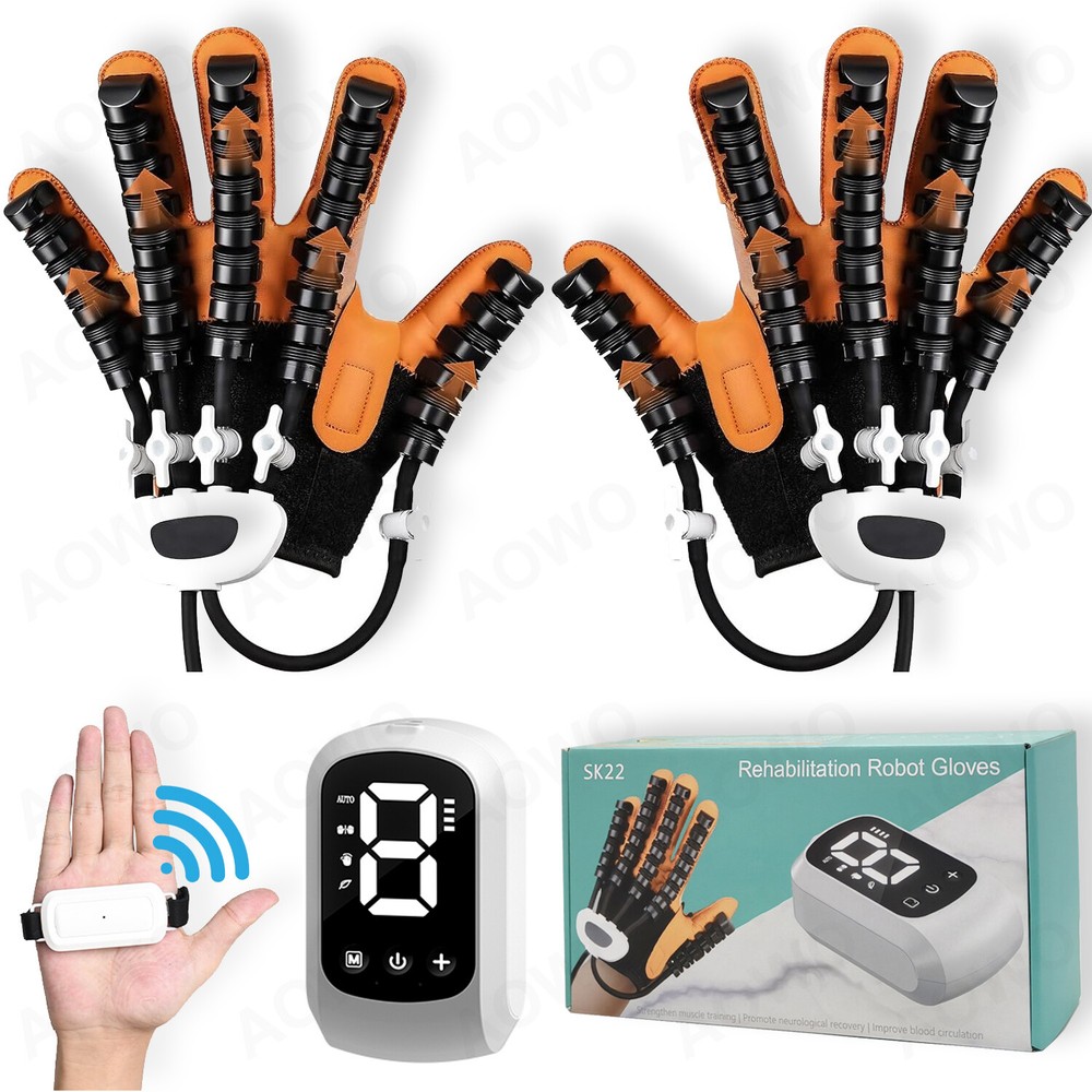(Left&Right) Robot Rehabilitation Gloves, for Finger and Hand Function Recovery