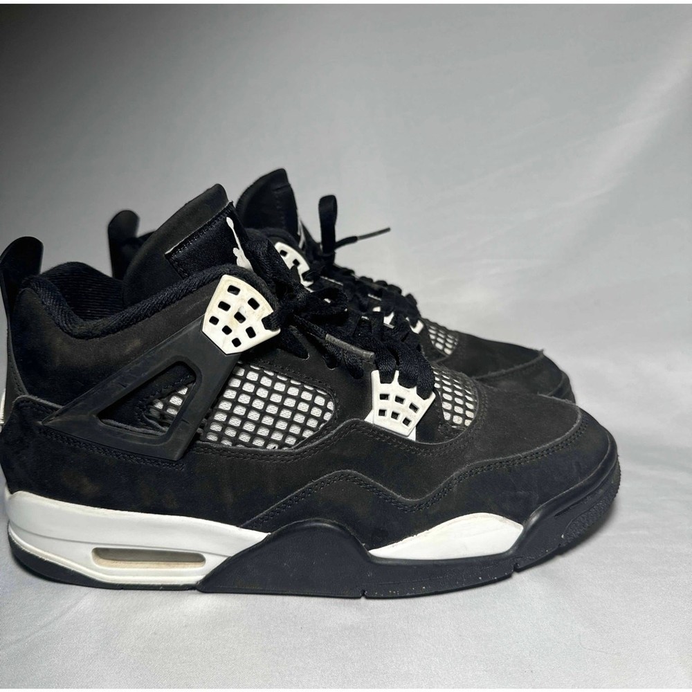 Size 8 - Nike Air Jordan 4 Retro White Thunder Men's Shoes