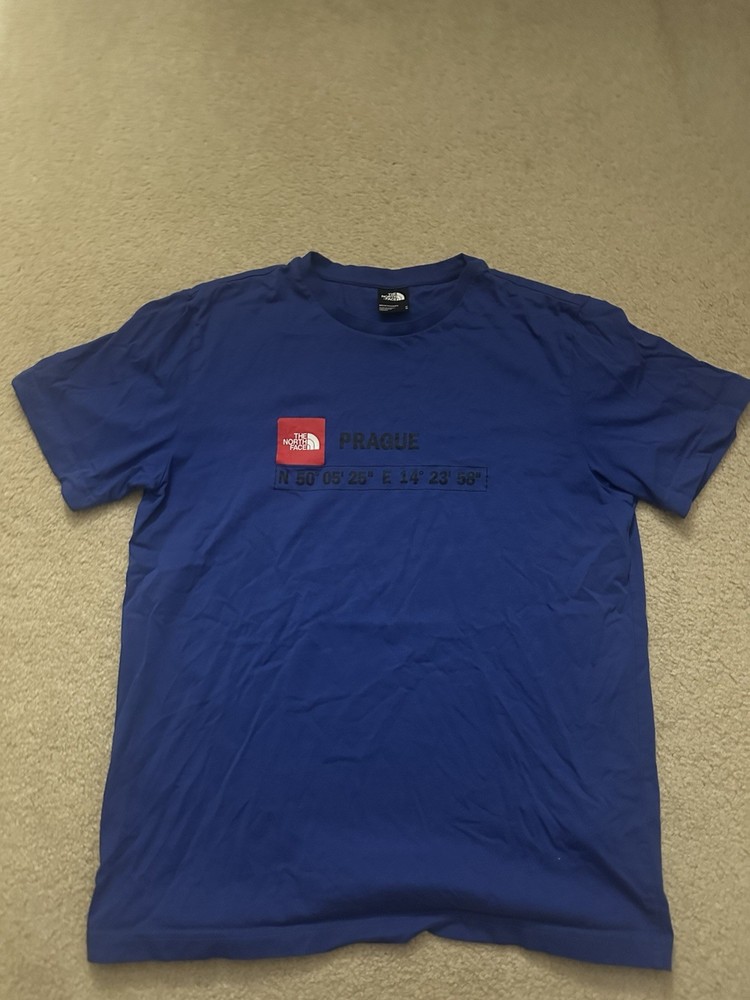 Blue North Face Prague Shirt Size Medium