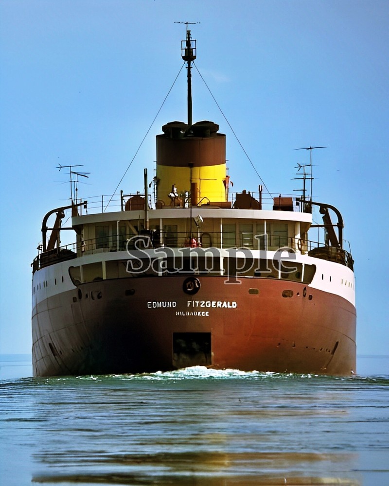 SS Edmund Fitzgerald Great Lakes Freighter Color 8 X 10 Photo Picture
