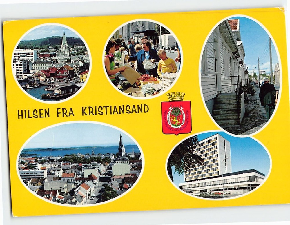 Postcard Hilsen Fra Kristiansand Norway
