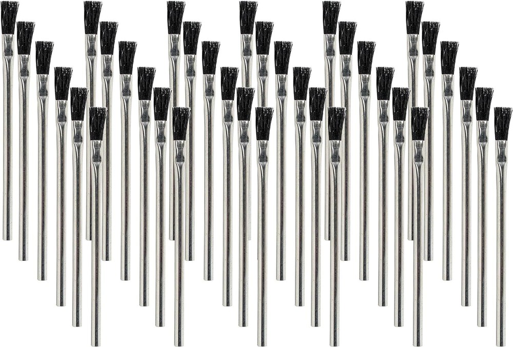Acid Brushes 36 Count 1/2 Inch Boar Hair Acid Flux Brushes-image
