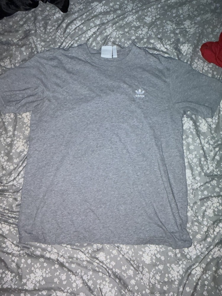 adidas Originals Gray Logo Men's T-Shirt Size L