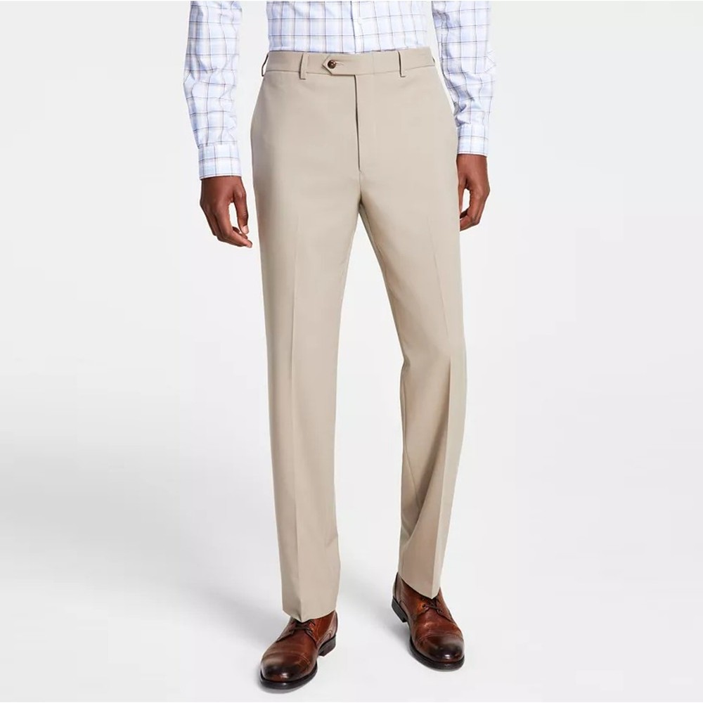 Michael Kors Men's Tan Stretch Performance Classic Fit Dress Pants Size 40x30