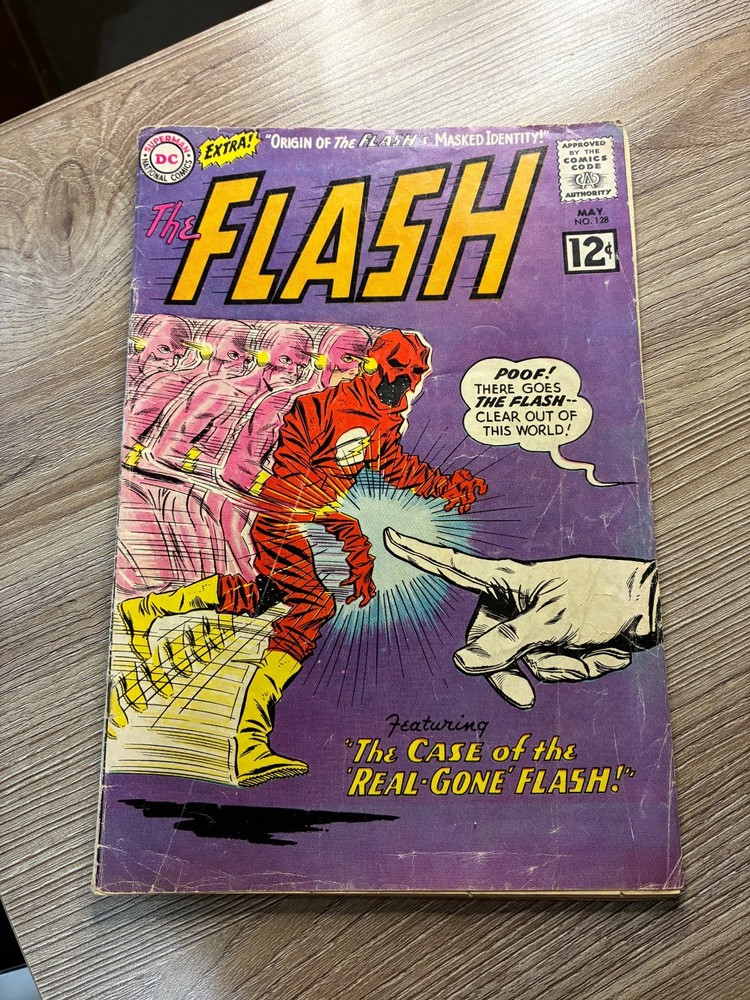 Flash #128  1962 1st app. and origin Abra Kadabra-image