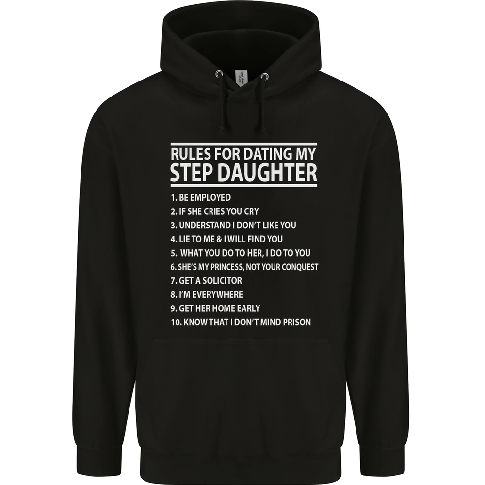 Dating My Step Daughter Funny Fathers Day Mens 80% Cotton Hoodie