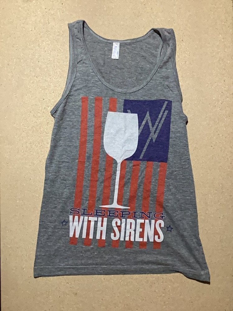 American Apparel Sleeping With Sirens Graphic Tank Top