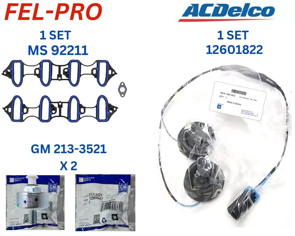 OEM Kit Intake Manifold Knock Sensors Harness for Cars Trucks 4.8/5.3/6.0