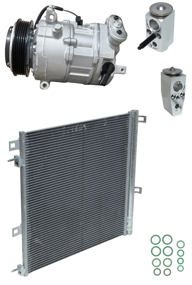 New RYC AC Compressor Kit with Condenser AFH399 for 2018 GMC Acadia 2.5L-image