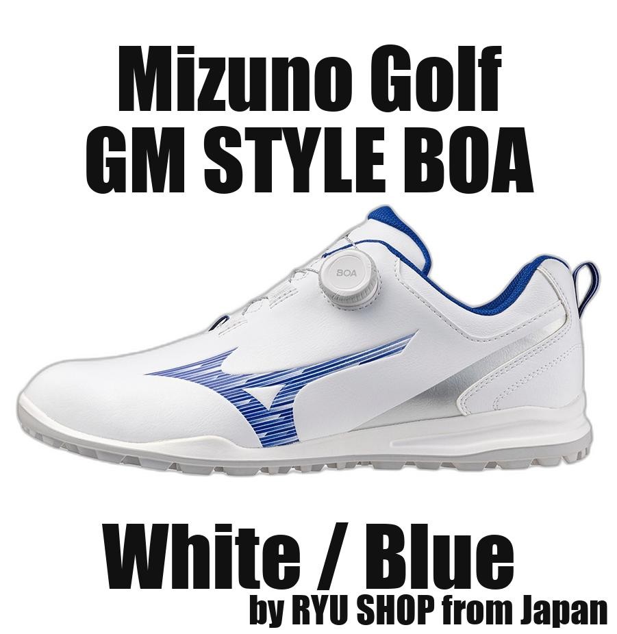 Mizuno Golf Shoes GM STYLE BOA 51GM255301 White / Blue
