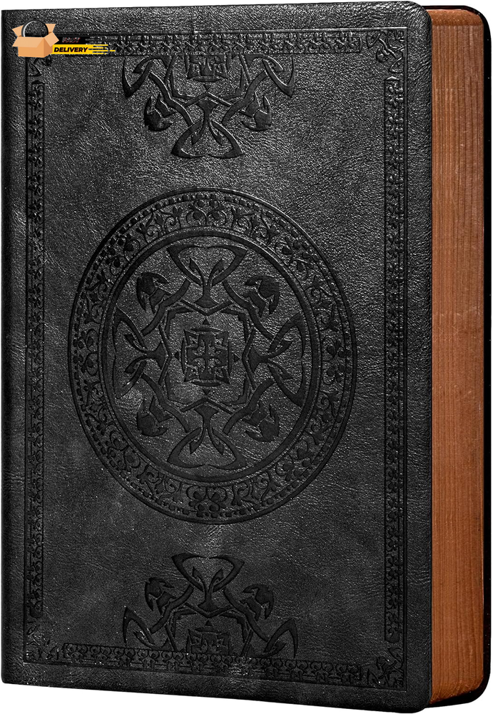 Lined Journal for Men Soft Cover Notebook Leather Journals for Writing, 180 Lay