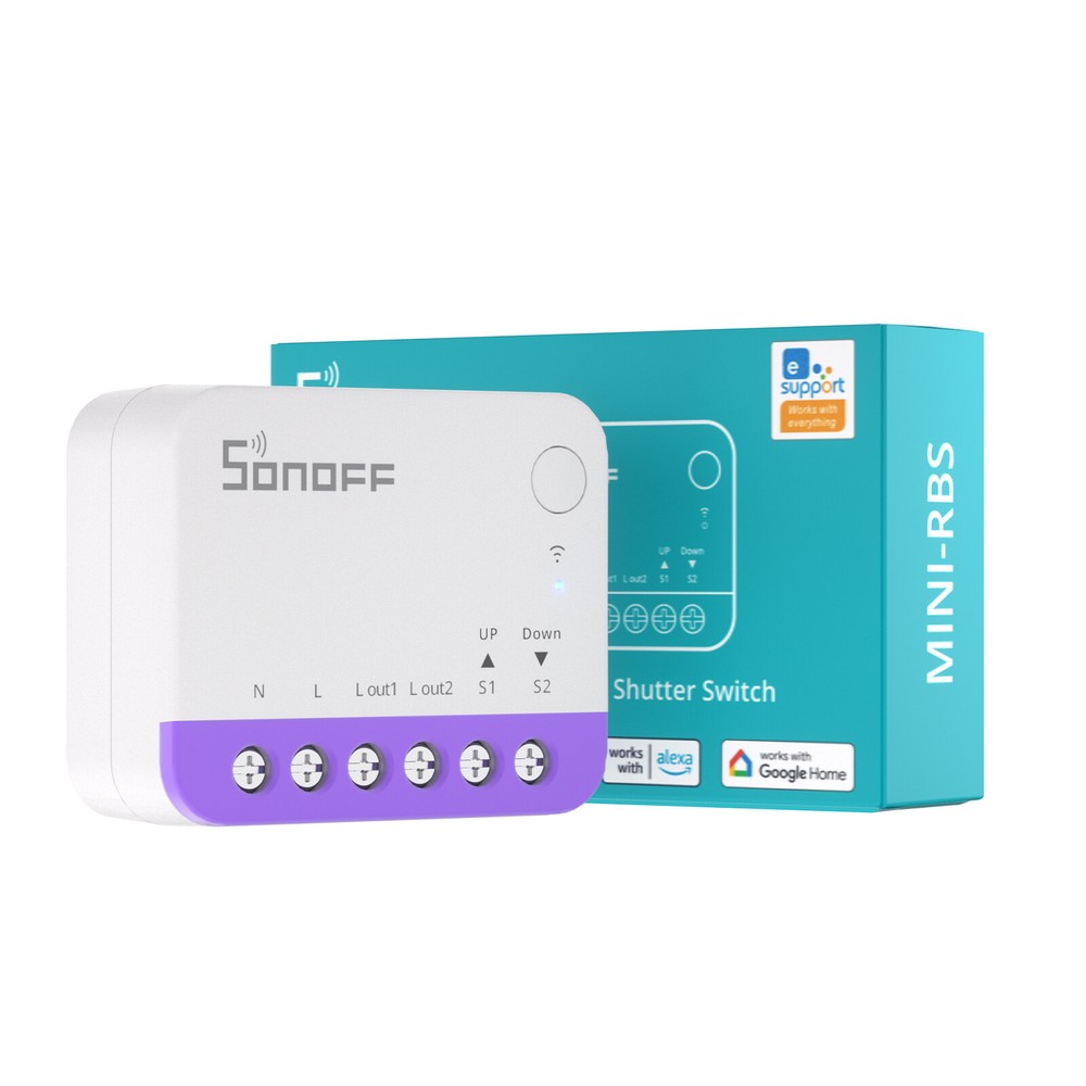 SONOFF MINI-RBS WiFi Smart Roller Shutter Switch Matter Wireless APP Timer Voice