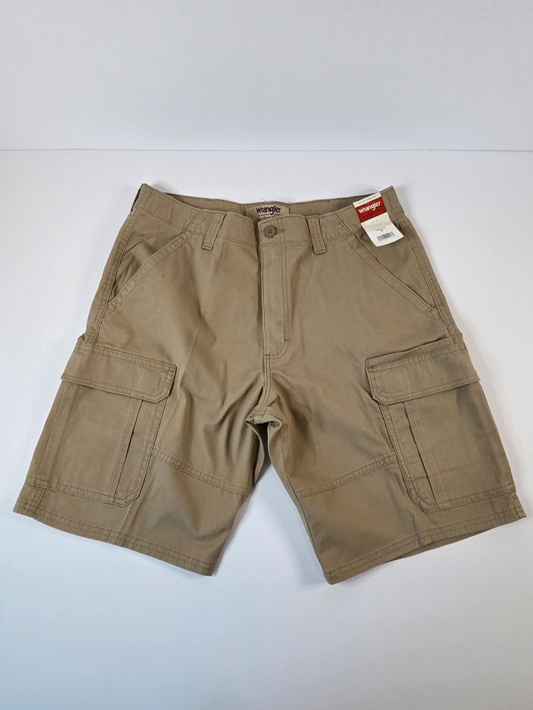 *NEW* Wrangler Khaki Cargo Shorts- Men's 34
