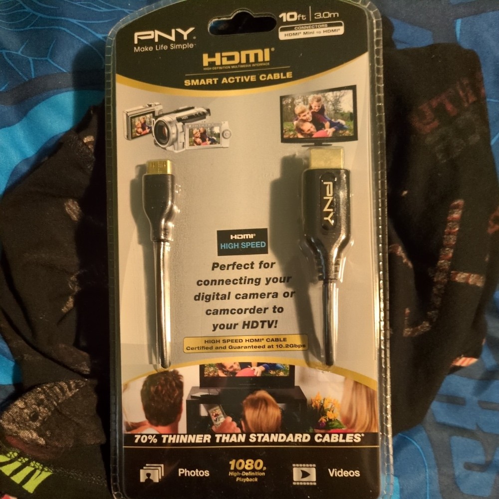 PNY 10ft High-Speed HDMI Cable for Seamless Connectivity New Sealed