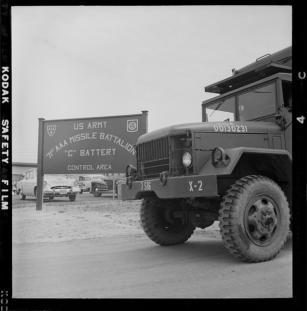 Photo:1955 May US Army Nike Missile Battalion C Battery Installation Truck