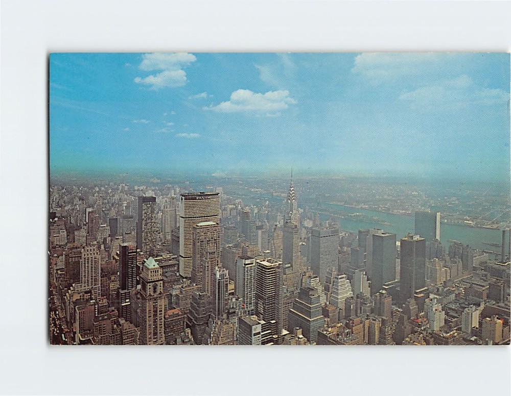 Postcard Aerial View New York City New York USA
