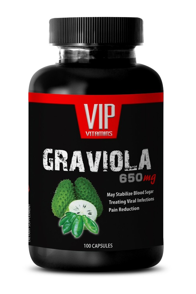 natural weight loss pill - GRAVIOLA EXTRACT 650mg - immune 1 Bottle 100 Capsules