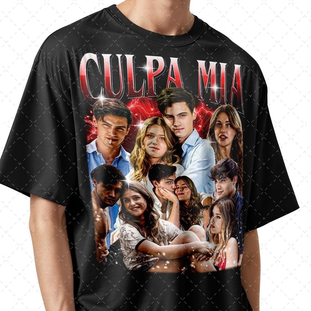 Culpa Mia Vintage Bootleg Shirt with Gabriel Guevara and Noah Nick Nicole Design