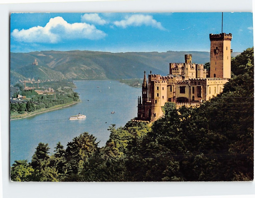 Postcard Schloss Stolzenfels am Rhein Koblenz Germany