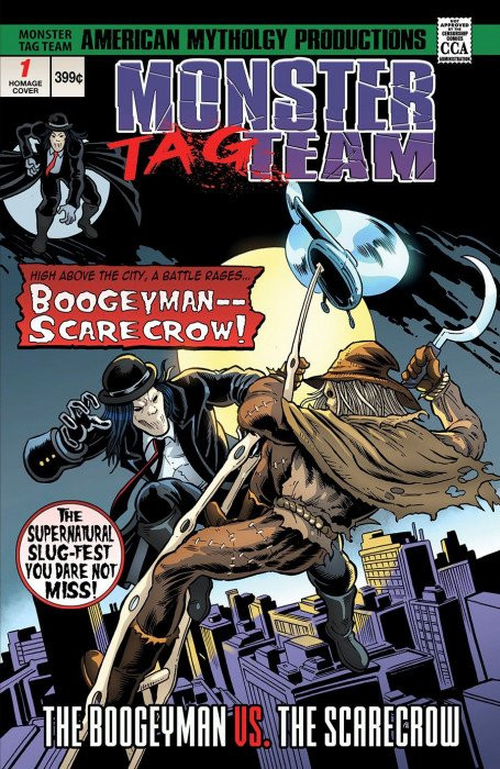 Monster Tag Team Boogeyman vs Scarecrow #1C VFNM American Mythology Werewolf Comic  