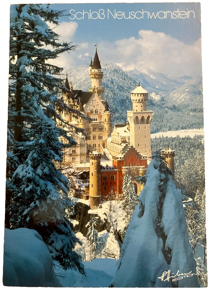 Postcard: Schloss Neuschwanstein (Cinderella's castle), Germany, unposted