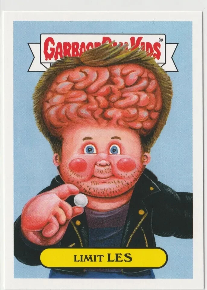 Rare GPK Limit Les #5a 2016 Prime Slime Trashy TV Garbage Pail Kids Card