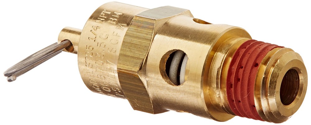 ST25-1A175 Brass Soft Seat ASME Safety Valve 175 psi Set Pressure