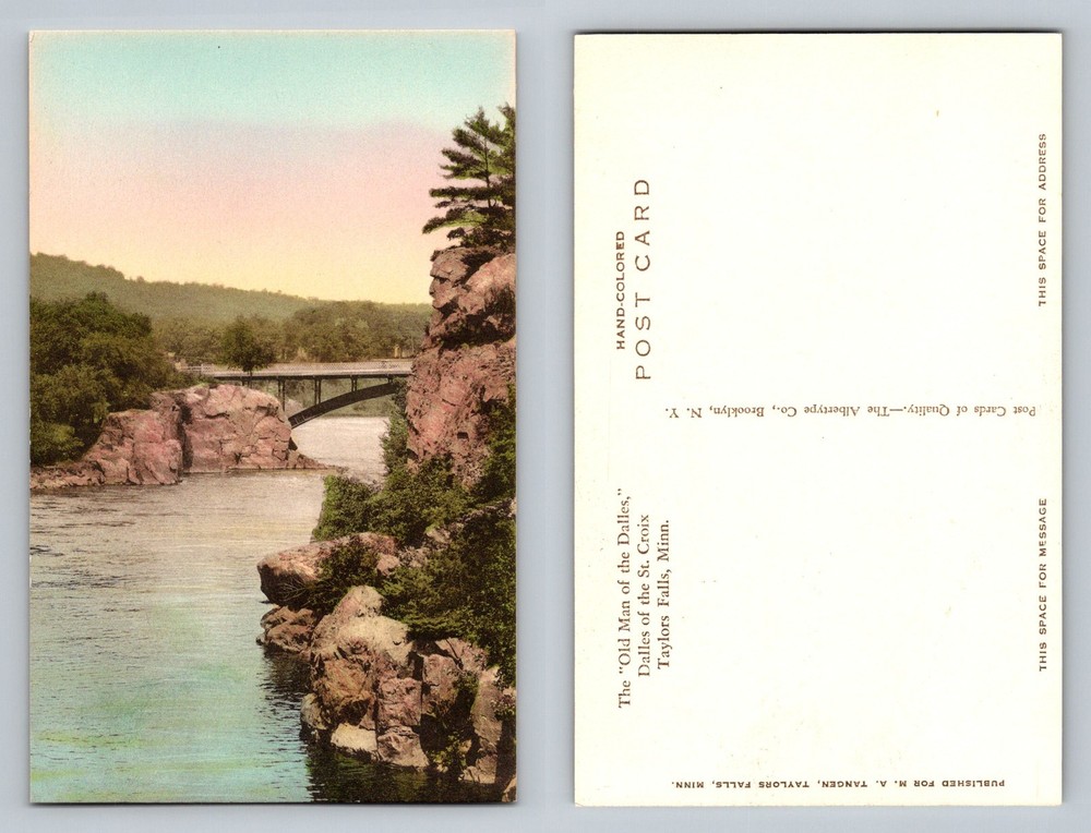 Taylors Falls, MN-Minnesota, Old Man of the Dalles St. Croix Vintage Postcard
