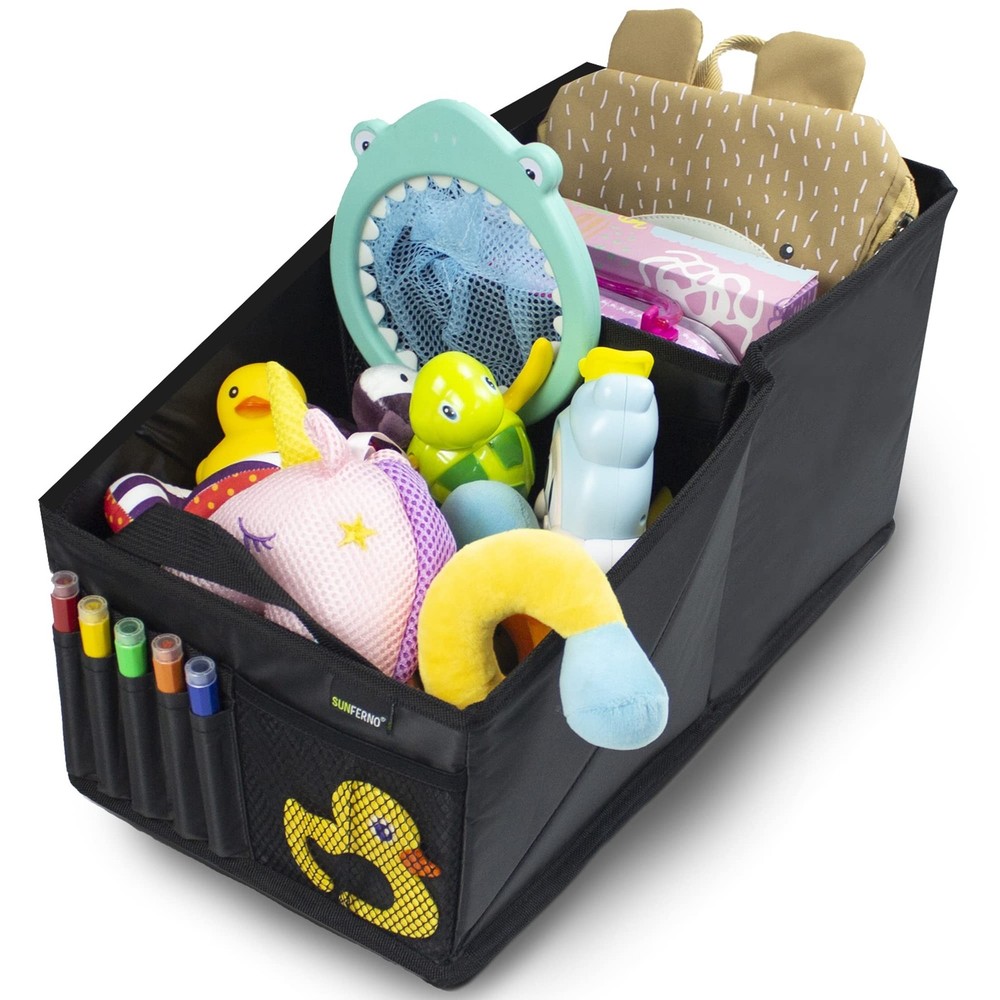 Foldable Car Seat Organizer for Front Back Seat & Trunk Storage Baby Essentials