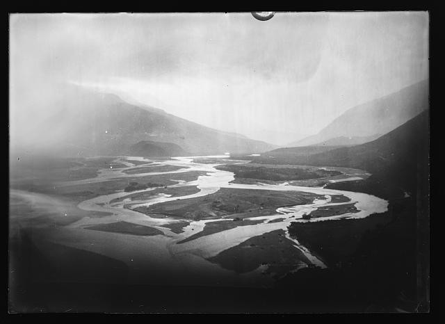 Photo:Unknown Location River Valley Landscape 1920s Aerial View