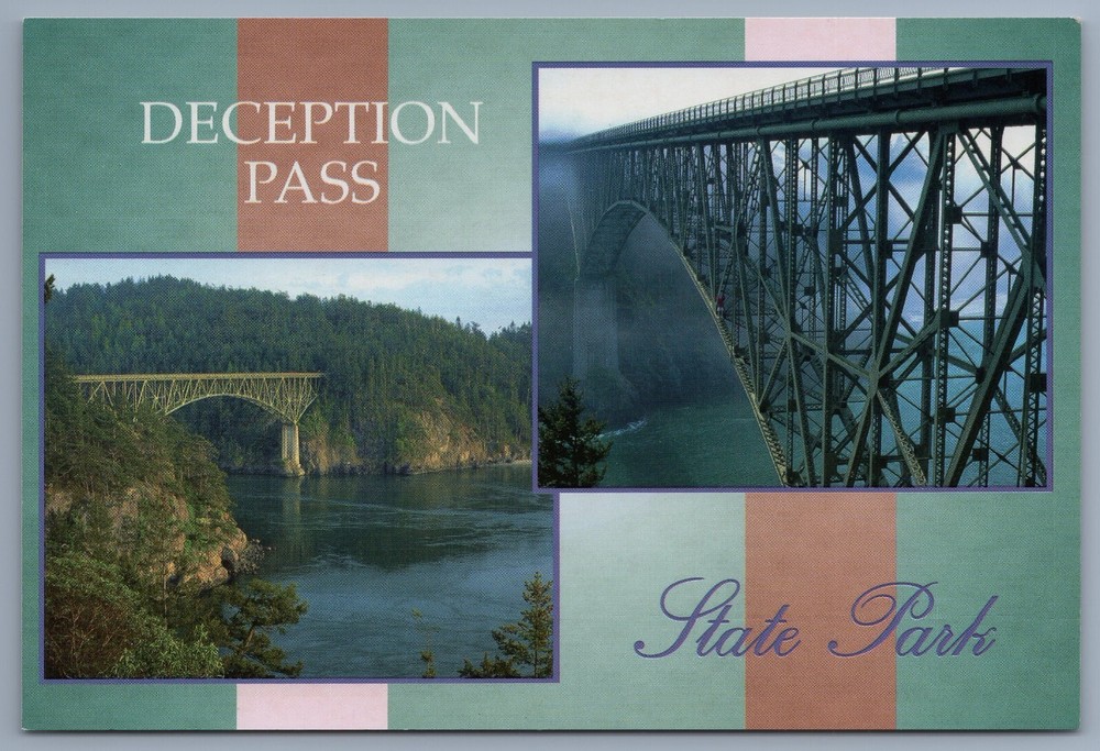 DECEPTION PASS  Whidbey Island, Washington postcard C7