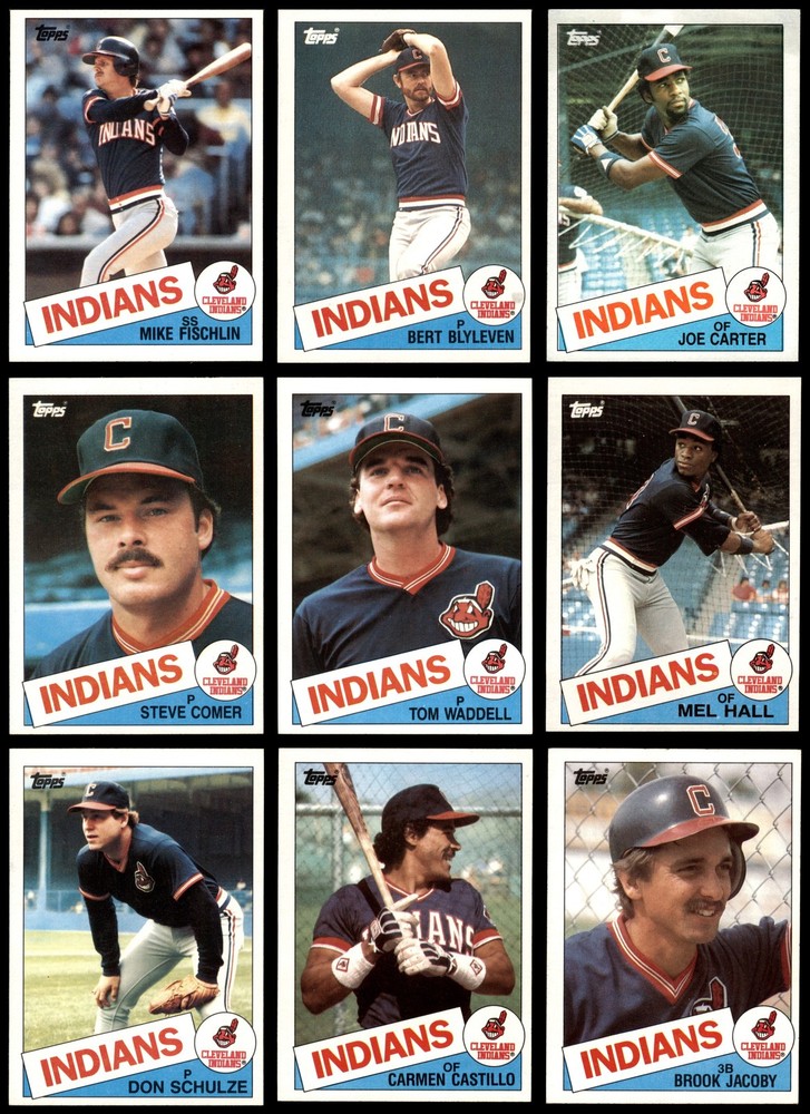 1985 Topps Cleveland Indians Team Set 6.5 - EX/MT+ 7056558
