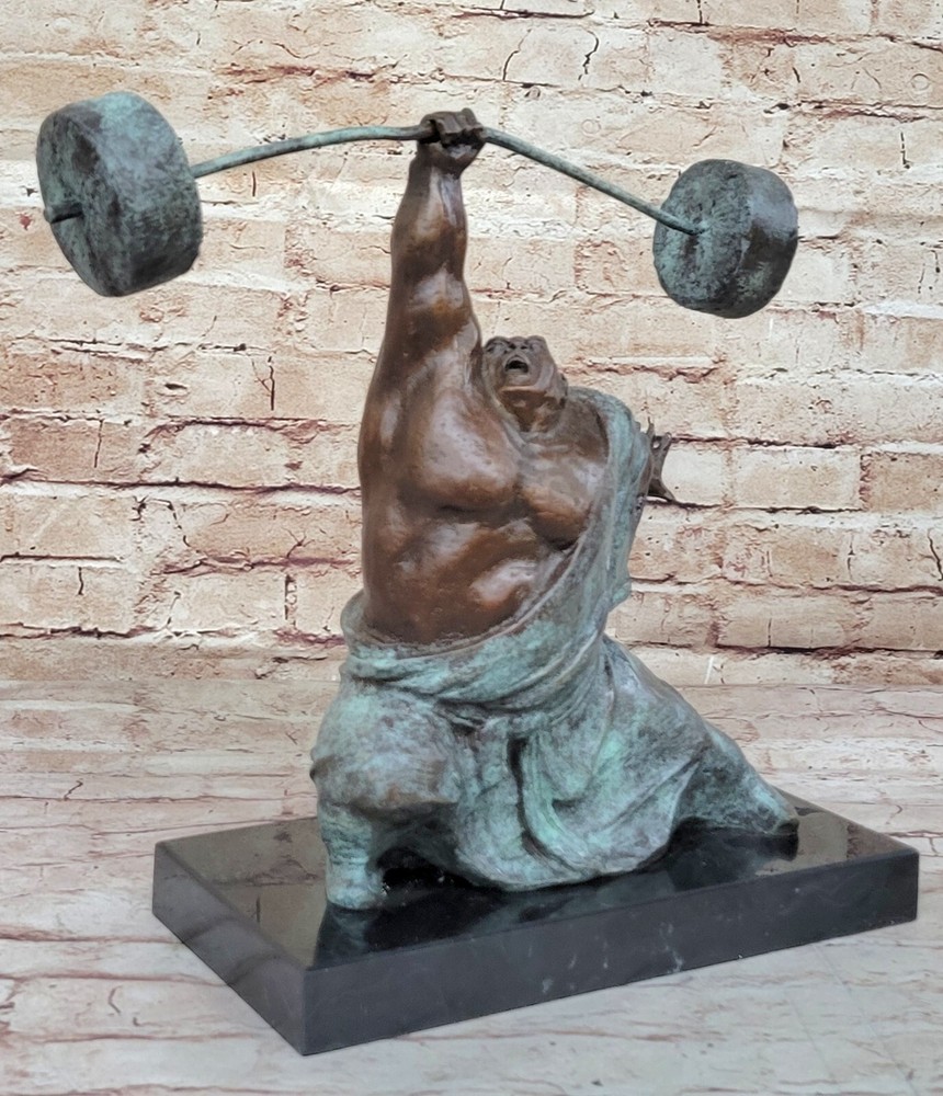 Large Abstract Modern Art Sport Memorabilia Bronze Sculpture by Milo Gift