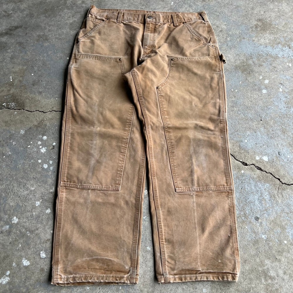 Vintage Carhartt Brown Double Knee Carpenter Work Pants